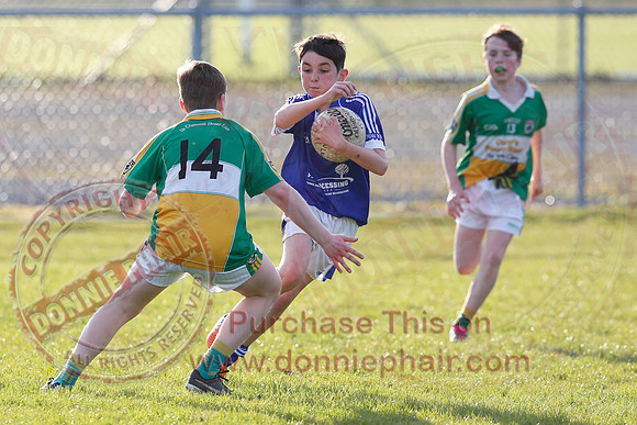 Kinawley (4-4) V Derrylin (10-14) in U14 GAA Football League Division 2.