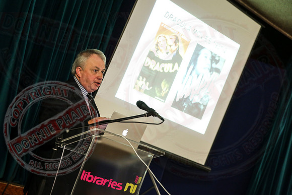 Paul Murray discusses and lectures about Bram Stoker in Enniskillen Library.