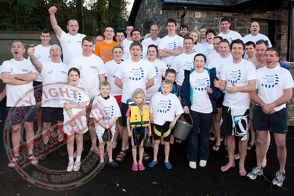 Galloon Island Charity Swim taken near Newtowbutler, County Fermanagh.  The swim takes place every year as with the people swimming for charity.