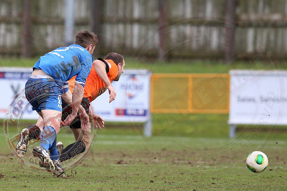 Ballinamallard United (0) V Glenavon (3) in The Irish Cup.