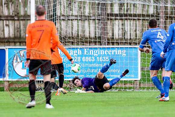 Ballinamallard United (0) V Glenavon (2) in IFA Premiership.