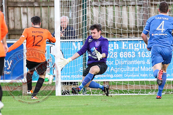 Ballinamallard United (0) V Glenavon (2) in IFA Premiership.