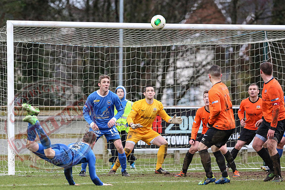 Ballinamallard United (0) V Glenavon (3) in The Irish Cup.