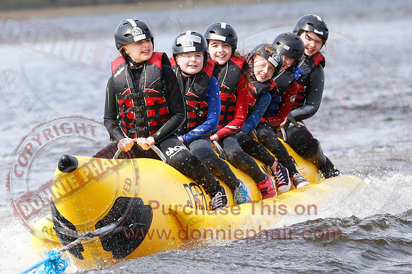 Banana Boating at the Share Centre, Lisnaskea.