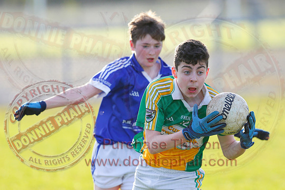 Kinawley (4-4) V Derrylin (10-14) in U14 GAA Football League Division 2.