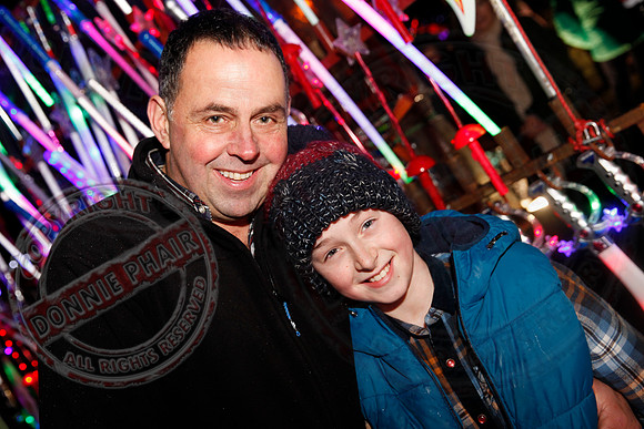 Turning on Christmas Lights in Lisnaskea.