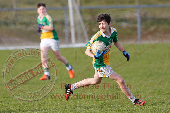 Kinawley (4-4) V Derrylin (10-14) in U14 GAA Football League Division 2.