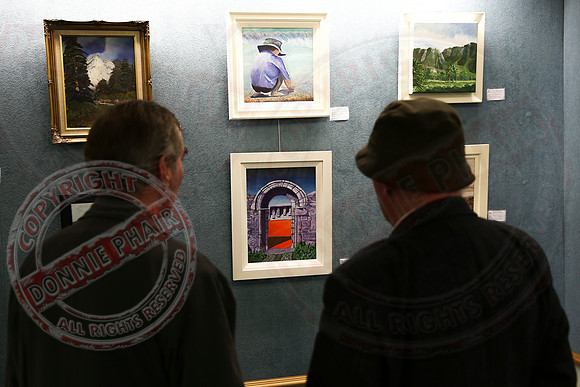 Artwork in Enniskillen Library.