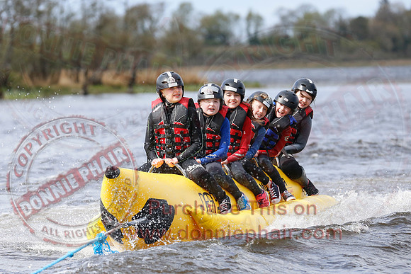 Banana Boating at the Share Centre, Lisnaskea.