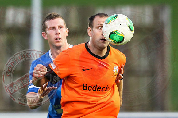 Ballinamallard United (0) V Glenavon (2) in IFA Premiership.