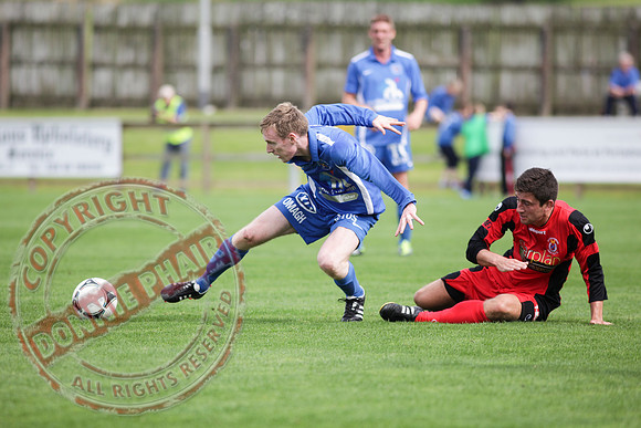 Ballinamallard FC V Dungannon Swifts in IFL Premium League Game.