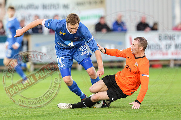 Ballinamallard United (0) V Glenavon (2) in IFA Premiership.