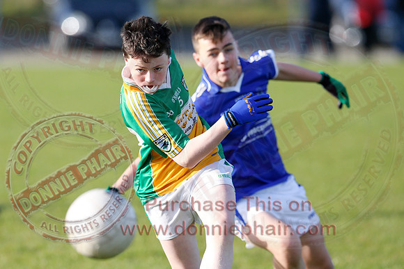 Kinawley (4-4) V Derrylin (10-14) in U14 GAA Football League Division 2.