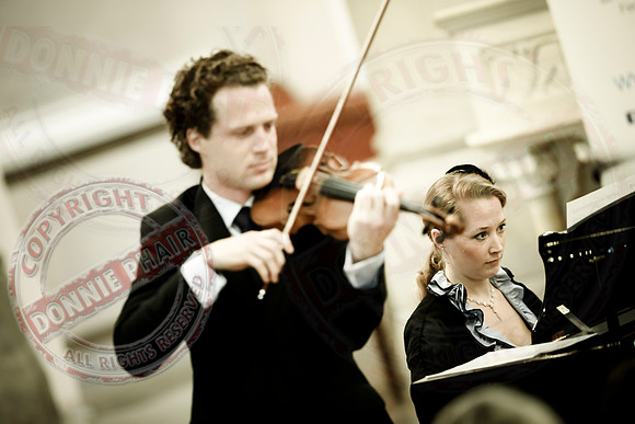 Vladimir and Olga Jablokov playing Classical Music in St. Michael's Church, Enniskillen.