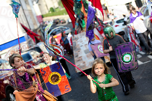 FLive Dragon Parade in Enniskillen.