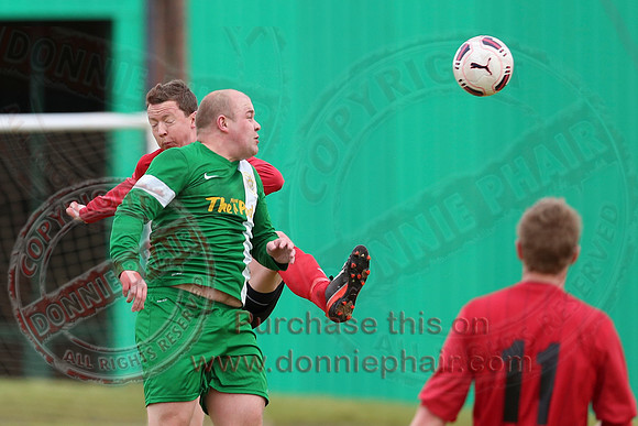 Irvinestown Wanderers (1) V Ardoyne (2) in Irish Junior Cup.