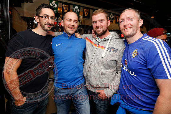 Party Pics in The Devenish as locals watch the Northern Ireland football team play.