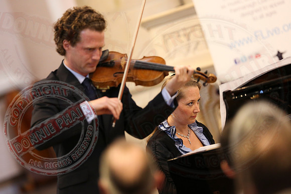 Vladimir and Olga Jablokov playing Classical Music in St. Michael's Church, Enniskillen.