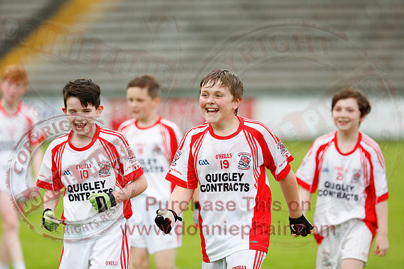 Belnaleck (6-9) V Irvinestown (4-7) in U14 B GAA Football Championship Final.