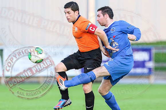 Ballinamallard United (0) V Glenavon (2) in IFA Premiership.