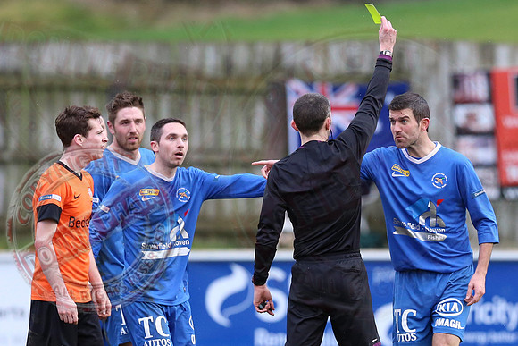 Ballinamallard United (0) V Glenavon (3) in The Irish Cup.