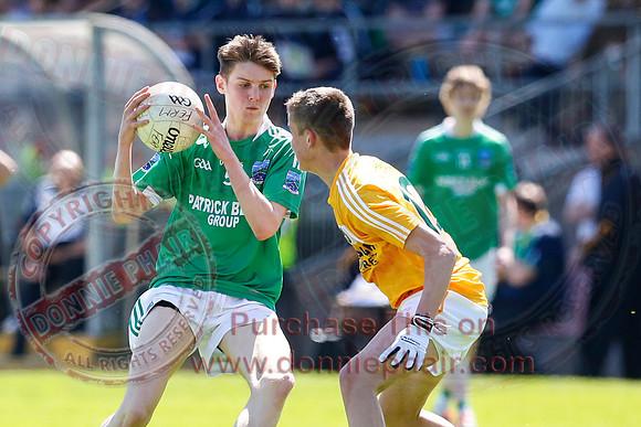 Fermanagh (2-9) V Antrim (4-10) in Ulster Minor GAA Football Championship First Round.
