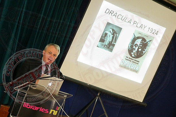 Paul Murray discusses and lectures about Bram Stoker in Enniskillen Library.