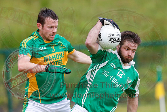 Irvinestown (1-7) V Roslea (1-8) in Senior GAA Football League Division 1.
