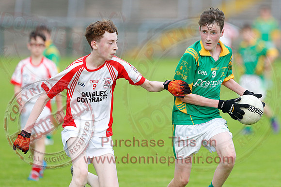 Belnaleck (6-9) V Irvinestown (4-7) in U14 B GAA Football Championship Final.