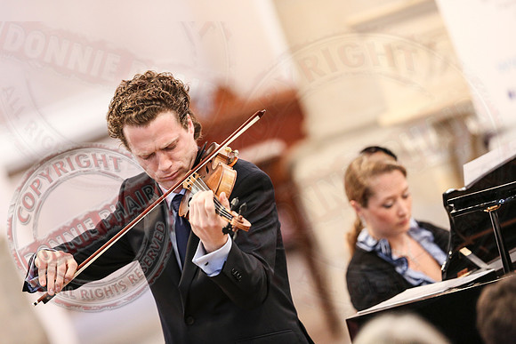 Vladimir and Olga Jablokov playing Classical Music in St. Michael's Church, Enniskillen.