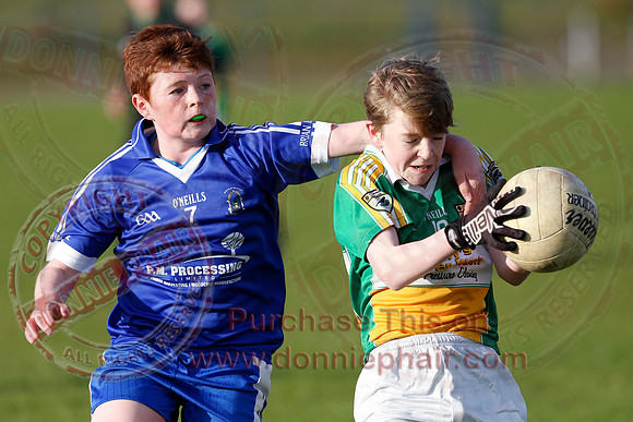 Kinawley (4-4) V Derrylin (10-14) in U14 GAA Football League Division 2.