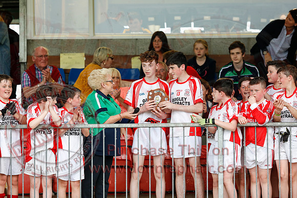 Belnaleck (6-9) V Irvinestown (4-7) in U14 B GAA Football Championship Final.