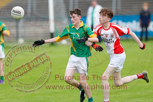 Belnaleck (6-9) V Irvinestown (4-7) in U14 B GAA Football Championship Final.