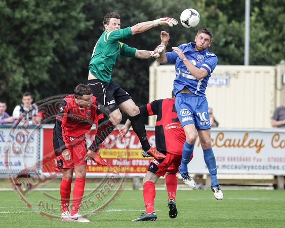 Ballinamallard FC V Dungannon Swifts in IFL Premium League Game.