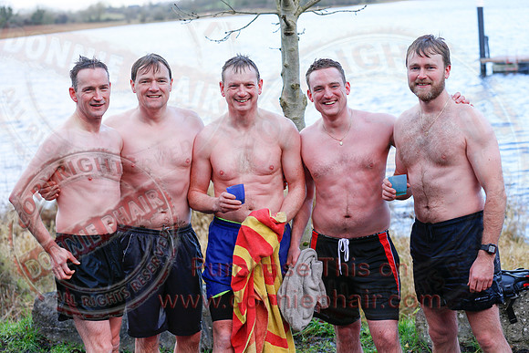 New Years Day Charity Swim at Galloon Island.