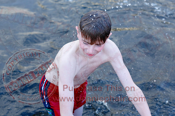 New Years Day Charity Swim at Galloon Island.