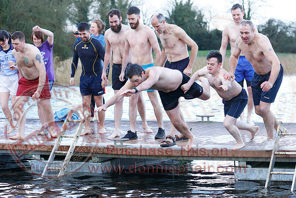 New Years Day Charity Swim at Galloon Island.