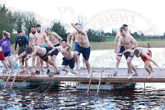 New Years Day Charity Swim at Galloon Island.