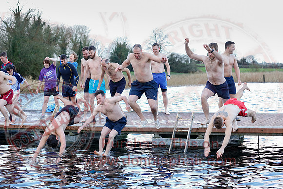 New Years Day Charity Swim at Galloon Island.