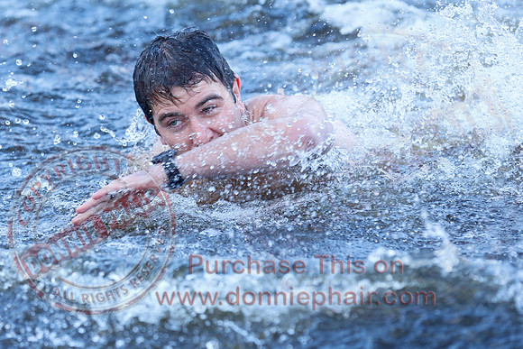 New Years Day Charity Swim at Galloon Island.
