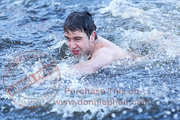 New Years Day Charity Swim at Galloon Island.