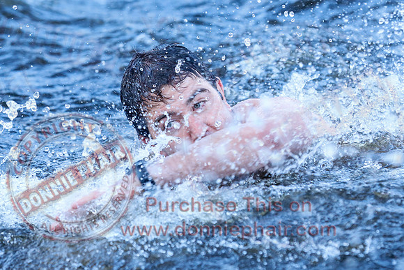 New Years Day Charity Swim at Galloon Island.