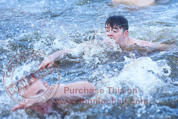 New Years Day Charity Swim at Galloon Island.