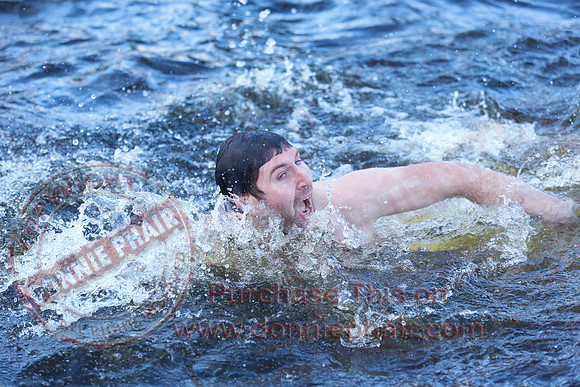 New Years Day Charity Swim at Galloon Island.