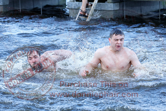 New Years Day Charity Swim at Galloon Island.