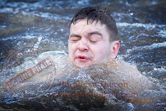 New Years Day Charity Swim at Galloon Island.