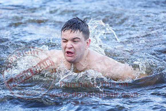 New Years Day Charity Swim at Galloon Island.