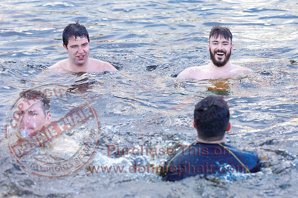 New Years Day Charity Swim at Galloon Island.