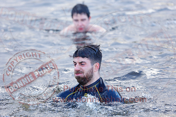 New Years Day Charity Swim at Galloon Island.