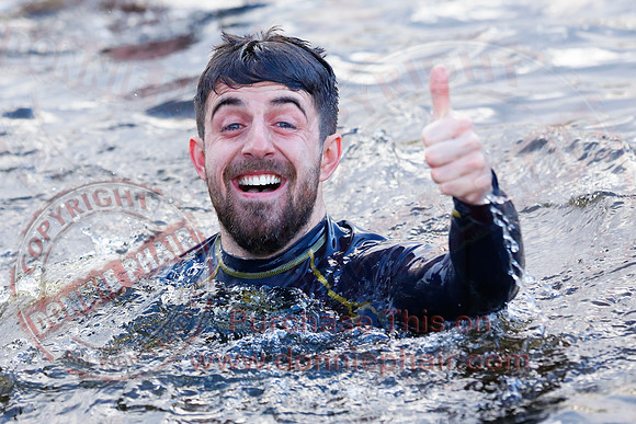 New Years Day Charity Swim at Galloon Island.